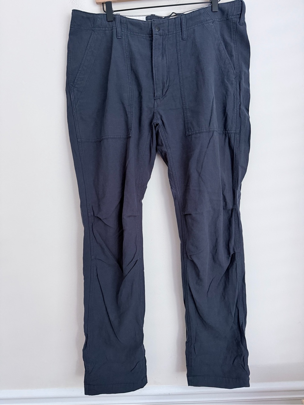 Relwen navy blue Men's Navy Pants linen blend 36